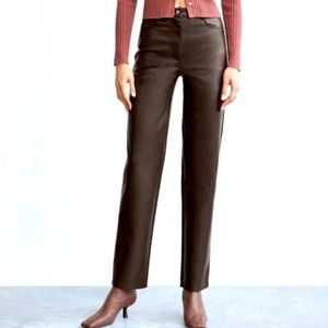 Aritzia Wilfred Molina Leather Pants